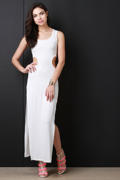 Side Cut Out Slit Dress Nothing But Jaz Side Cut Out Slit Dress Nothing But Jaz