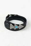 Aztec Triple Triangle Wrap Bracelet