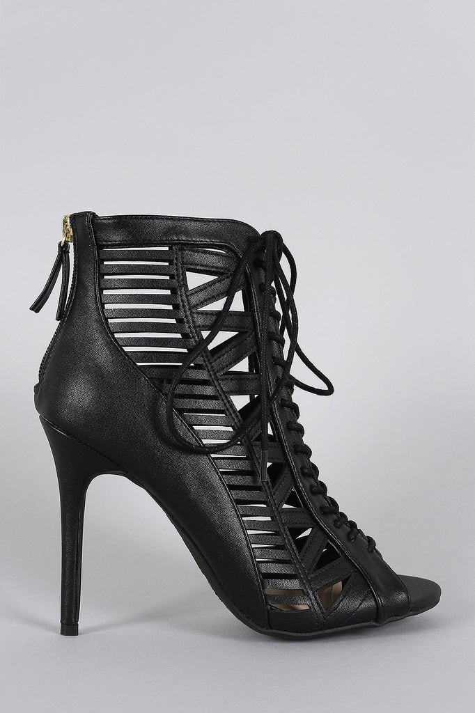 Caged 2025 heel booties