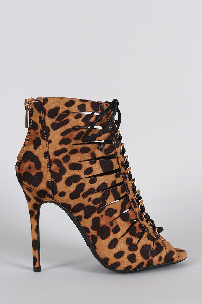 Anne michelle leopard heels discount