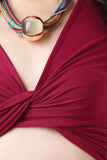 Twist Deep V-Neck Crop Top