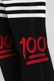 100 Emoji Thigh High Socks