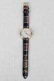 Plaid Fabric Watch