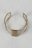 Brushed Bar Cuff Bracelet