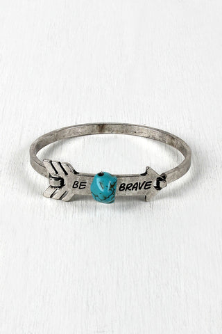 Be Brave Idiom Bracelet