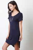 Back Cutout Tee Mini Dress