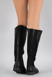 Bamboo Elasticized Panel Riding Knee High Boots