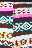 Diamond Pattern Fair Isle Tight Leggings